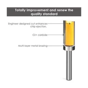 KOWOOD Juego de 40 brocas de enrutador vástago de 14_4