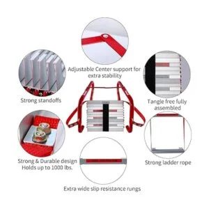 WINSENSE Escalera retráctil de escape de fuego 2 casas 15_6