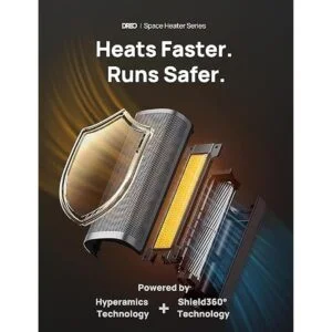 Dreo Calentadores para interior portátil silencioso_2
