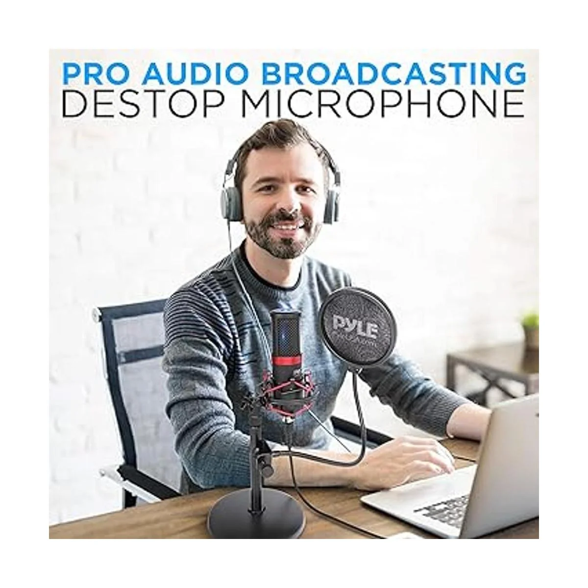 Kit de grabación de podcast de micrófono USB micrófono de_6