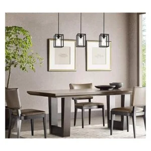 Lámpara colgante de granja negra luz industrial de isla_4