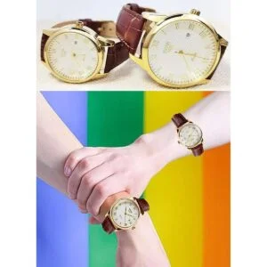 Par de relojes para parejas hombres y mujeres juego de_2