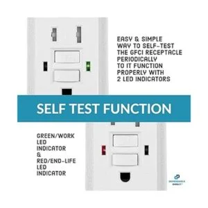 GFCI Receptáculo de salida blanca resistente a la_4
