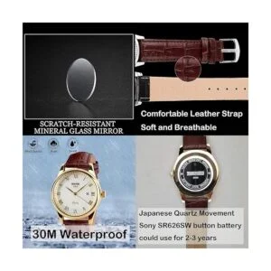 Par de relojes para parejas hombres y mujeres juego de_3