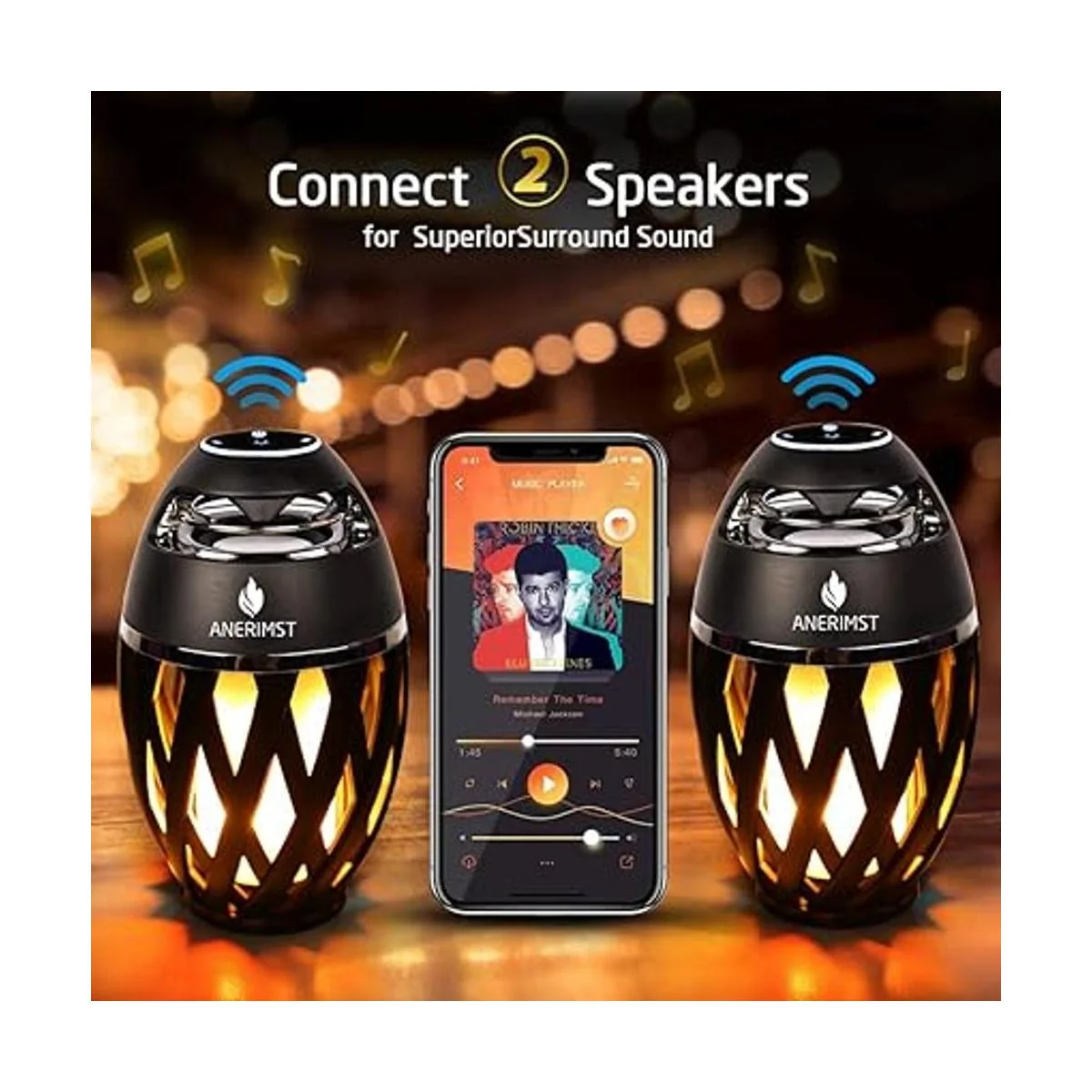 ANERIMST Altavoz Bluetooth para exteriores con luz de_3