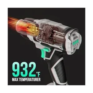 Litheli Pistola de calor inalámbrica de 20 V kit de_2