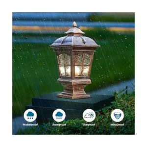 PTOUG Luces de columna para exteriores lámpara de pilar_4