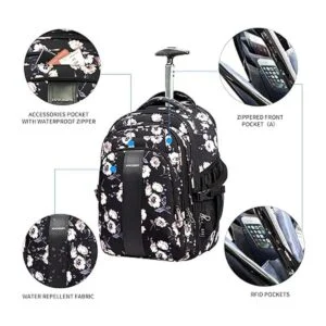 Mochila rodante para laptop de 17 pulgadas con ruedas de_4