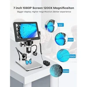 Microscopio digital LCD de 7 pulgadas 1200X microscopio_2