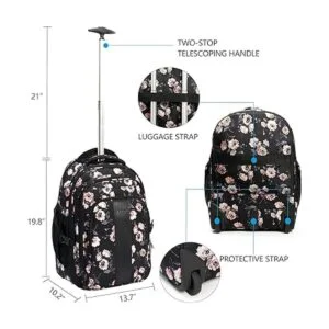 Mochila rodante para laptop de 17 pulgadas con ruedas de_2