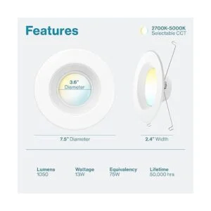 Sunco Lighting Paquete de 16 luces LED de 56 pulgadas que_2