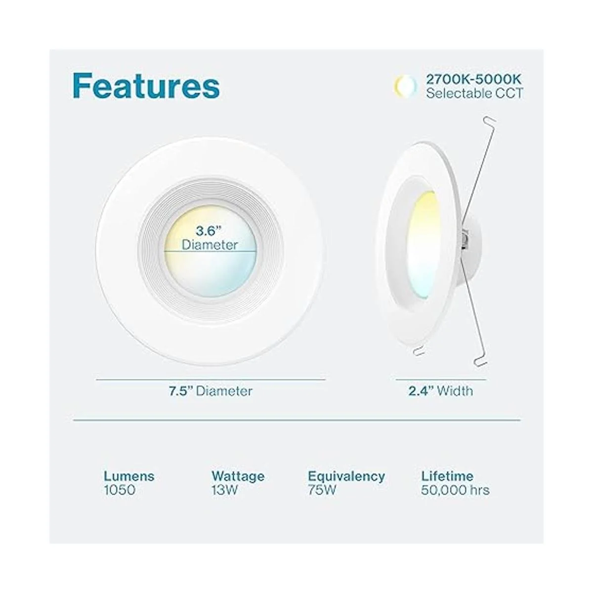 Sunco Lighting Paquete de 16 luces LED de 56 pulgadas que_2