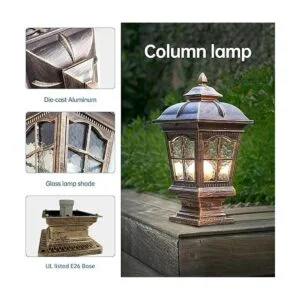 PTOUG Luces de columna para exteriores lámpara de pilar_2