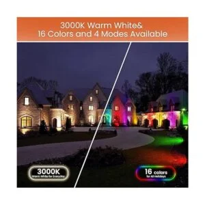 Luces de paisaje 10 W RGBW que cambian de color RGB y_2