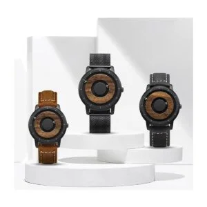 EUTOUR Relojes de madera para hombre relojes magnéticos_5