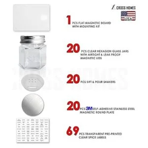 Tarros magnéticos de especias pequeños y hexagonales_2