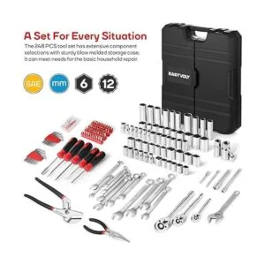 Eastvolt Juego de herramientas mecánicas de 248 piezas_2