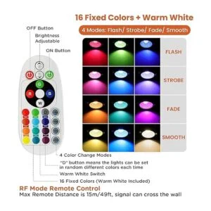 Luces de paisaje 10 W RGBW que cambian de color RGB y_5