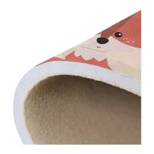 ALALAL Alfombra de área de animales del bosque de dibujos_5