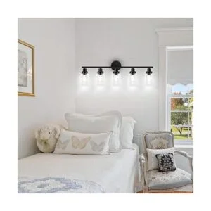 Unicozin Modernas luces de pared de color negro mate 5_5