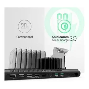 Alxum Estación de carga rápida USB C 96 W y 10 puertos_3