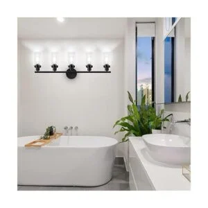 Unicozin Modernas luces de pared de color negro mate 5_4