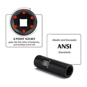 MIXPOWER Juego de enchufes de impacto profundo de 12_7