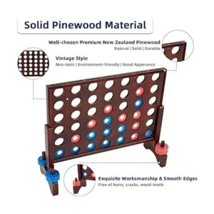 SpeedArmis Juego gigante de madera 4 en una fila alinea 4_2