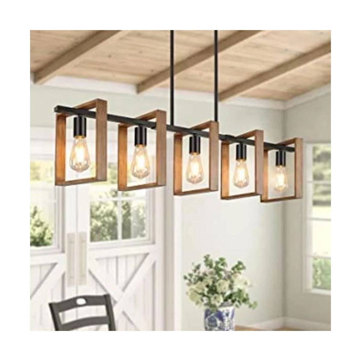 Iluminación de isla de cocina de 53 pulgadas 5 luces_1