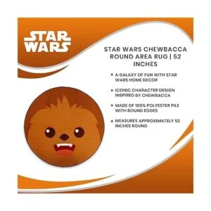 Star Wars Chewbacca Alfombra redonda impresa de 52_7