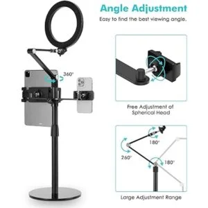 viozon Soporte de escritorio para selfie 3 en 1 altura_4