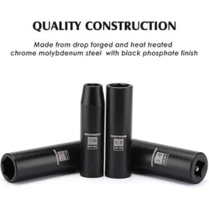 MIXPOWER Juego de enchufes de impacto profundo de 12_6