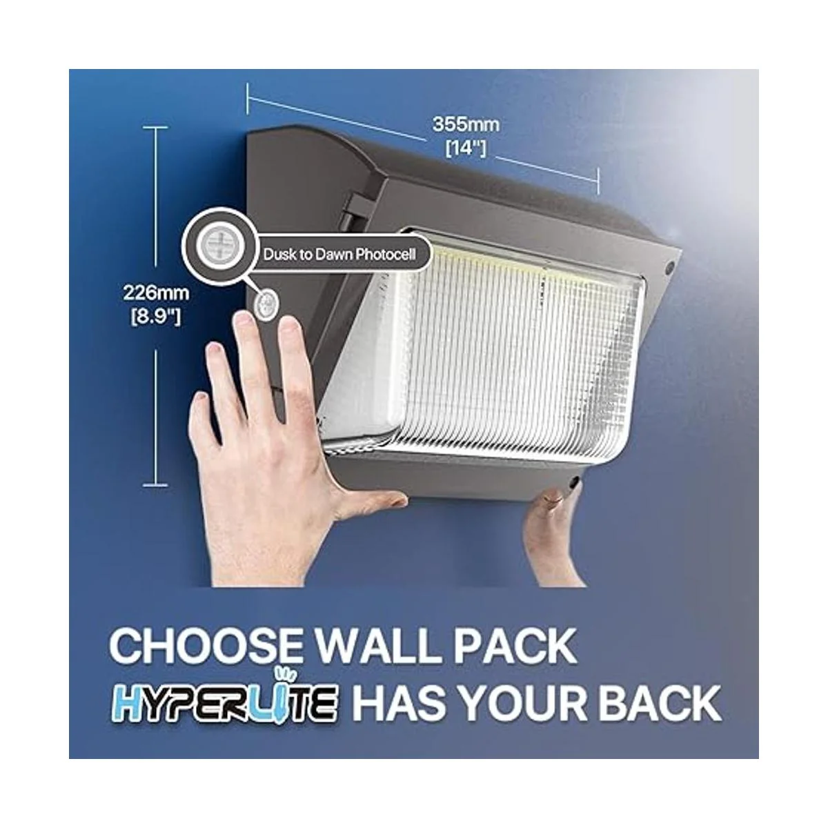 HYPERLITE Paquete de luz LED de pared de 120 W con_2