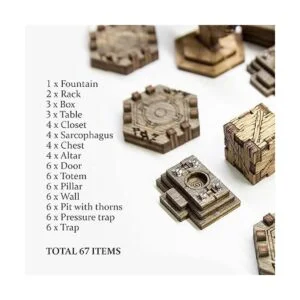 SMONEX Gloomhaven Terrain Pack de 67 piezas Juego de_2