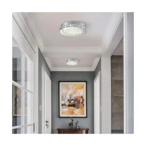 Lámpara de araña de cristal LED empotrada lámpara de_5