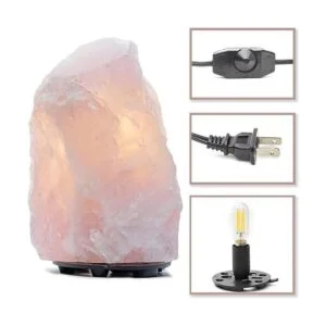 DesertUSA Lámpara LED regulable de cuarzo rosa cuarzo_3