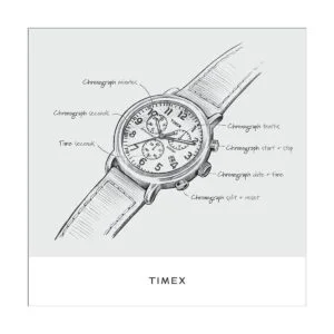 Timex Tribute Collegiate Weekender Chrono Correa de cuero_2