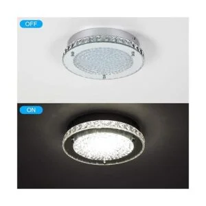 Lámpara de araña de cristal LED empotrada lámpara de_7