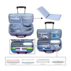 Luxja Bolsa rodante compatible con Cricut Maker Explore_2
