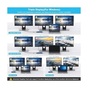 Estación de acoplamiento para laptop HOPDAY 12 en 1_4