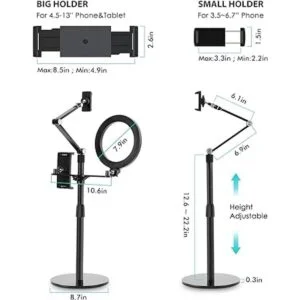 viozon Soporte de escritorio para selfie 3 en 1 altura_5