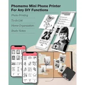 Phomemo M02S Mini impresora de teléfono 300 dpi Bluetooth_2