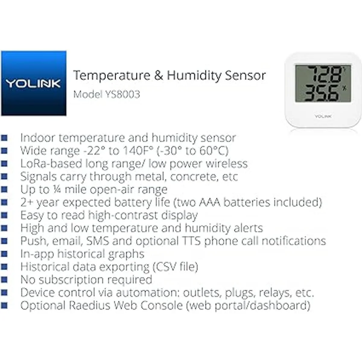 Sensor inalámbrico inteligente de temperaturahumedad de_2