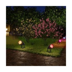 ACHENGE Focos LED de paisaje que cambian de color bajo_7