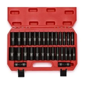 MIXPOWER Juego de enchufes de impacto profundo de 12_2