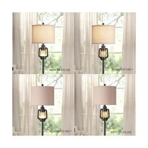 LuxSight Collection Lámpara de pie de farol con luz_3