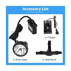 Yongkist Luz de minería recargable 12 LED mineros faro_4