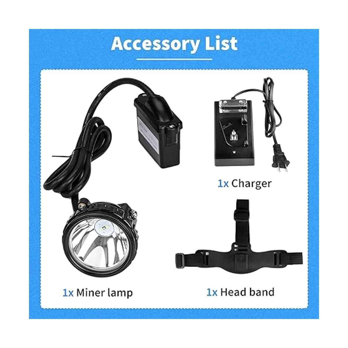 Yongkist Luz de minería recargable 12 LED mineros faro_4