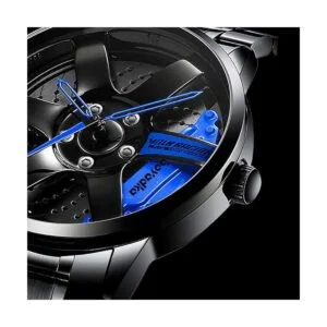 Reloj de rueda de automóvil reloj de acero inoxidable con_5