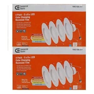 Commercial Electric Luz empotrable LED integrada de 56_1